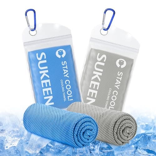 Sukeen Cooling Towel, 40"x12" Cooling Towels for Men Women, Quick Dry Ice Towel for Outdoor Work, Gym, Camping, Travel, Sweat, Yoga, Sports, Fitness