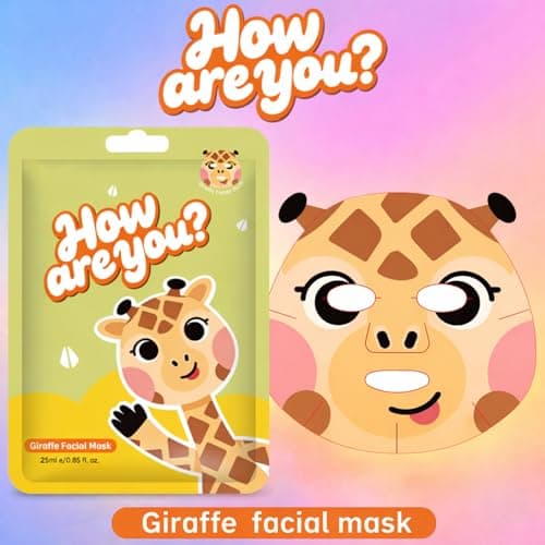 Giraffe Facial Sheet Mask Set, 5-Pack, 25 ml Individually Packed Sachets — view 2