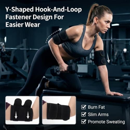 2 Pcs Arm Bands for Women Men, Neoprene Compression Sleeve Arm Bands — view 6