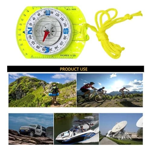 Hiking and Survival Navigation Equipment with a Neck Strap — view 4