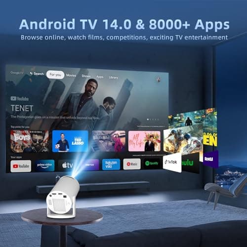 Salange HY300PRO+ 2026 Mini Projector with WiFi6 Bluetooth5.4,Built-in Apps — view 3