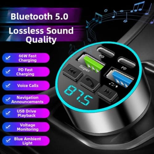 200W Car Charger for Laptop Phone Tablet Fast Charging(Folding 2USB+1PD) — view 4