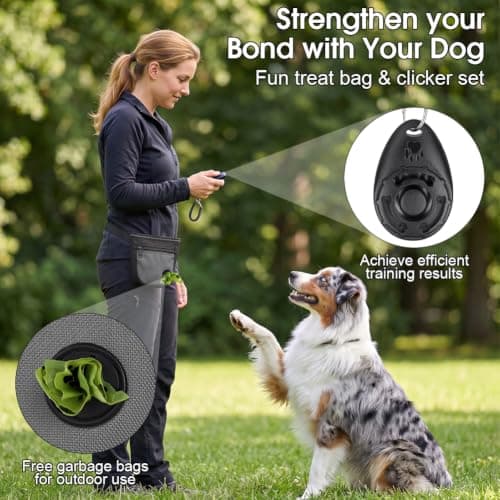 OFFCUP Dog Treat Pouch and Training Clicker, Upgrade Dog Treat Bag — view 6