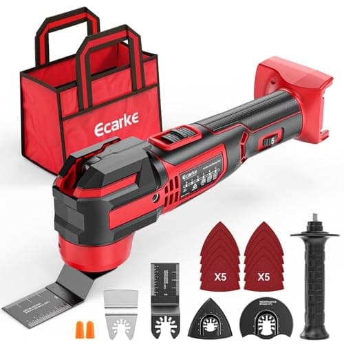 Ecarke Oscillating Multi Tools Compatible with Milwaukee 18V Battery