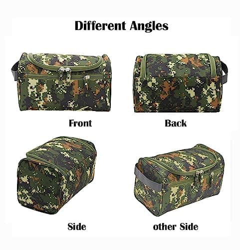 ONEGenug Toiletry Bag Travel Toiletry Bag Men & Women Cosmetic Bag for Hanging Wash Bag for Boys and Girls, Mosaic, Practical — view 3
