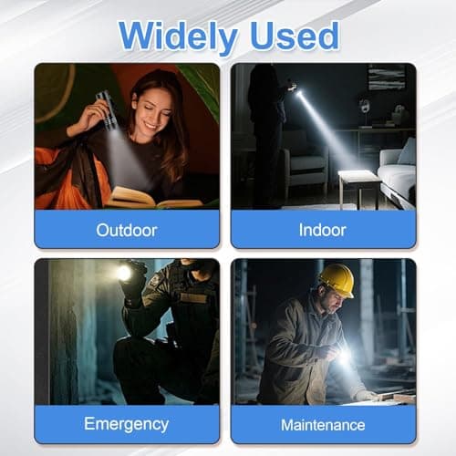 4 Pack Mini Torch Set Super Bright Small Torches with 9 LED and Lanyard — view 6