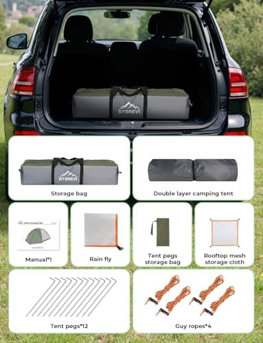 Gysrevi Camping Tent 3 Man Instant Pop Up Tents for Camping, 3 Season — view 5