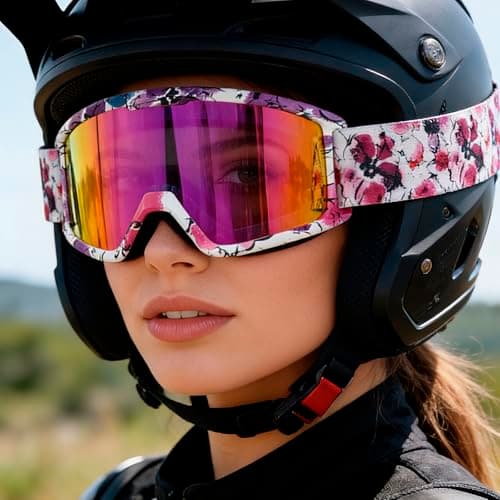 SPOSUNE Ski & Snow Goggles - Windproof, Anti-Fog, UV Protection for Men & Women | Dirt Bike, Motorcycle, ATV, Off-Road, OTG — view 2