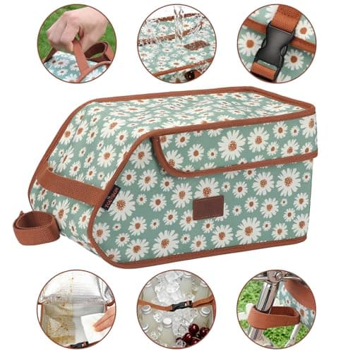 Waterproof Canvas Bicycle Pannier Bike Rear Rack Insulated Trunk Cooler Bag — view 2