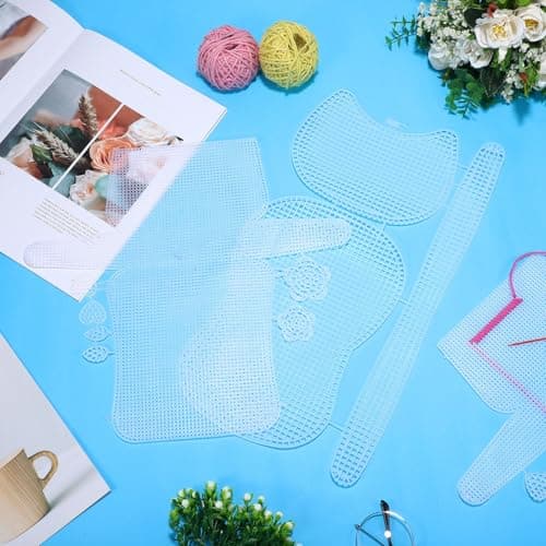 BIUDECO Plastic Mesh Canvas Sheets and Organised Storage with Breathable Structure for Bag Making 8pcs DIY Purse Making Kit for Travel and Camping — view 4