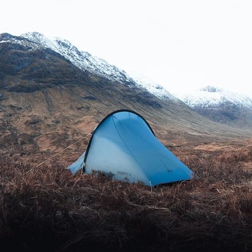OEX Phoxx I Ultralite Tent for 1 Person with Porch Area, 1 Man, Ultra Lightweight, Compact Pack Size, Easy to Pitch, Single Pole, Backpacking, Hiking, Weekend Trips, Wild Camping, 1500mm HH, Blue — view 5