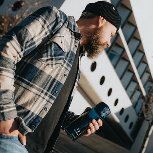 Sparrow Water Bottle 1L - One-Tap TouchFlow Water Bottles with Straw - Non-Toxic - BPA Free Tritan Bottles - Leak Proof & Sustainable Drinks Bottle for Sports, Outdoors — view 6