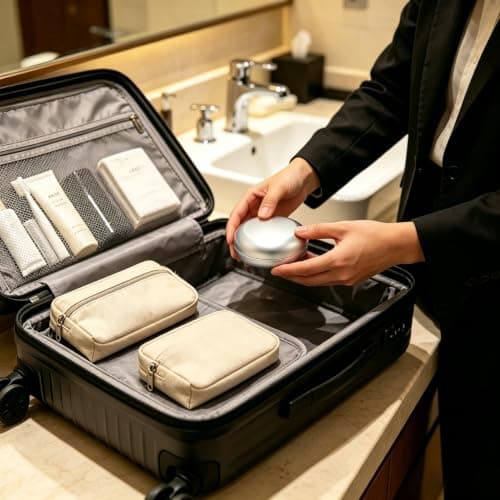 4 Pcs Travel Soap Cases, Aluminum Soap Box, 100ml, Round — view 5