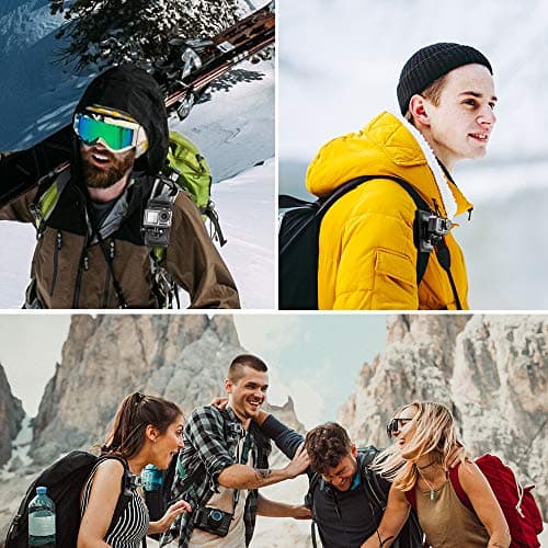 TELESIN Backpack Shoulder Strap Mount for DJI Insta360 GoPro Hero — view 6