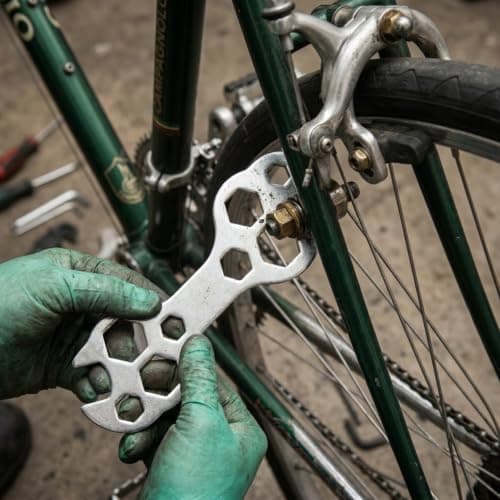 2Pcs Heavy Duty Thick Bike Spanner Wrench Set to Prevent Roadside Stranding, Multi-Hole Pocket Cycle Multi Tool Kit with 8mm to 17mm Openings for Road Bicycle Maintenance and Emergency Repairs — view 6