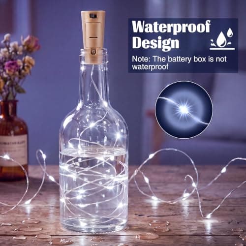 btfarm 6 Pack Bottle Lights with Cork 2M 20LED Fairy Light Battery Operated — view 2