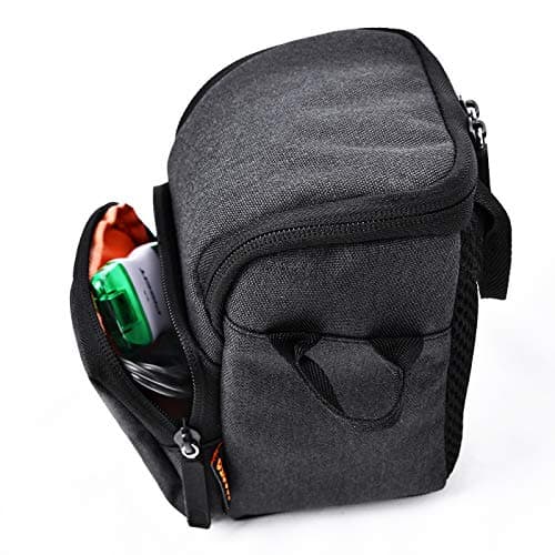FOSOTO Waterproof Camera Bag Cases Compatible for Canon PowerShot G7X G9X SX740,Nikon A900 A10,Sony RX100 IV A6000,Fujifilm Instax Mini 11 / Mini 9 Travel Camera Bags with Removable Shoulder Strap — view 4
