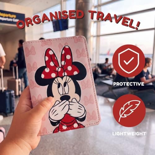 Disney Girls Minnie Mouse Travel Accessories Passport Holder for Airport, Holiday, Travel — view 3