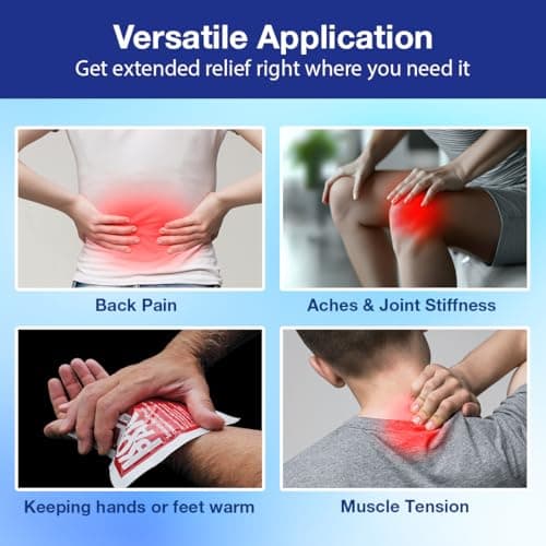 Koolpak Instant Heat Pack - Soothing Pain Relief for Neck, Back, Shoulder & Arthritis - Portable Single-Use Hot Packs Stay Warm 40 Mins | Compact Size 15x23cm for First Aid, Travel, Camping (20 Pack) — view 5