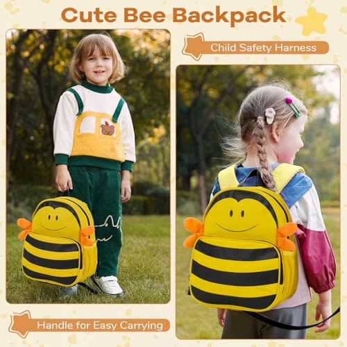 GYMAX 2Pcs Kids Luggage Set, 12" Backpack & 16" Children Hardshell Suitcase with Wheels & Anti-Lose Rope, Boys Girls Carry On Luggage Set for Travel School — view 5