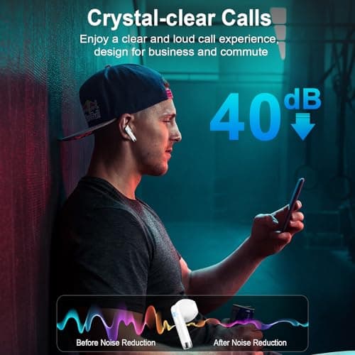 Wireless Earbuds, NEW Mini Bluetooth 5.4 Headphones In Ear with Deep Bass — view 2