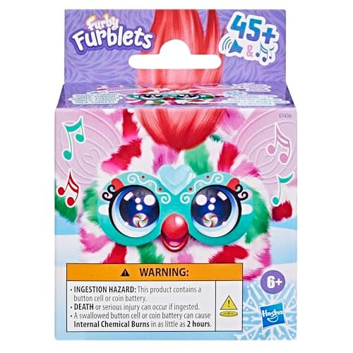 Hasbro Furby Furblets Pep-Mint Mini Plush Toy — view 2
