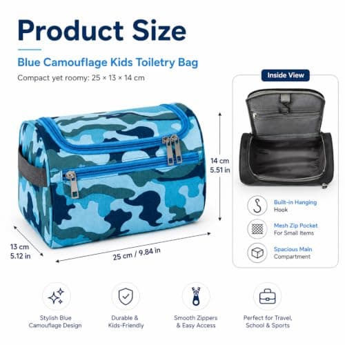 Camouflage Mens Wash Bags Toiletry Bags, Waterproof Toiletry Bag — view 2