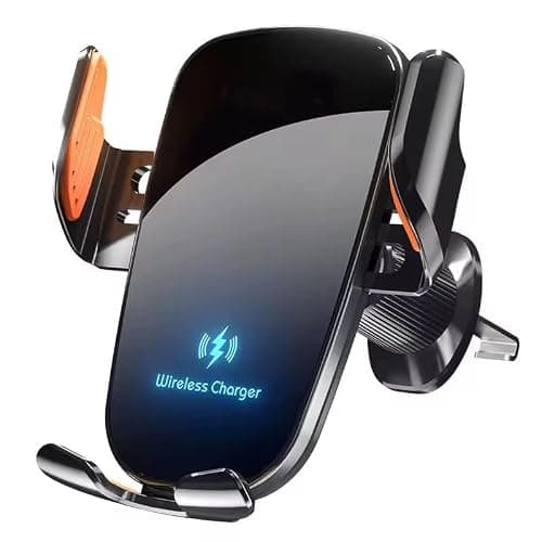 Car Phone Holder Wireless Charger, 15W Fast Wireless,Super Stable Air Vent Car Phone Mount Charger for iPhone Pro Max/17/16/15/14/13/12,Galaxy S25 Ultra/S25/S24/S23