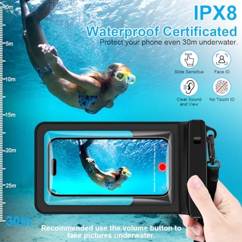 OFFCUP Waterproof Phone Pouch, 2 Pack Large Phone Waterproof Phone Case — view 4