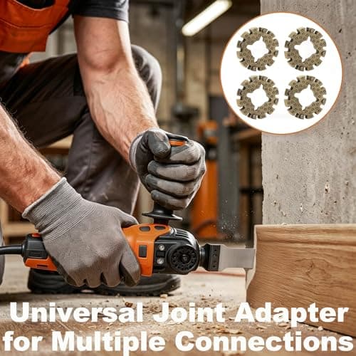 Guttiuaa 4 Pcs Universal Oscillating Saw Blade Adapter, Metal Adapter Compatible with Most Oscillating Multi-Tools for DIY Projects and Woodworking — view 6