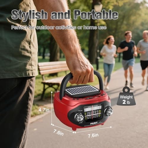 PRUNUS J-666S Portable Radio Bluetooth,1800mAh Rechargeable Battery — view 6
