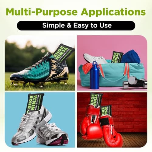 Shoe Ninja Shoe Deodoriser, Shoe Odour Eliminator, Football Boot, 4 Pack — view 6