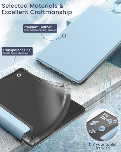 MoKo Case for 6" Kindle Basic 11th Generation (2024/2022), Sky Blue — view 4