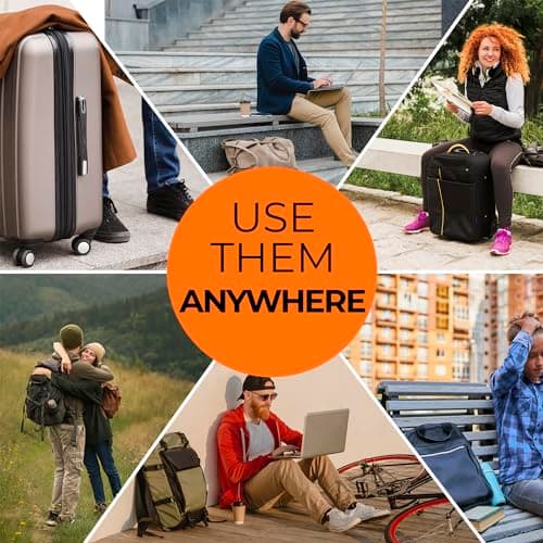 Luggage Straps Suitcases Belts, 6 Pack Adjustable Travel Packing Belt, Utility Strap with Quick Release Buckle, Travel Packing Outdoorsport — view 5