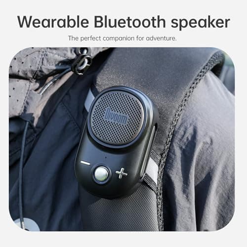 Divoom Itour-S Portable Mini Wearable Bluetooth Speaker, Big Audio and Punchy Bass,Clip-On Design, IP67 Waterproof and Dustproof,10 Hours Playtime,Outdoor Speaker for Home Travel Office (Black) — view 5