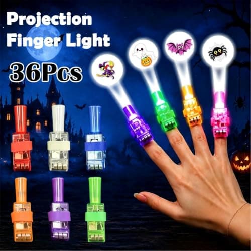 36PCS Halloween Finger Projector Lights, Glow in The Dark Finger Lights — view 3