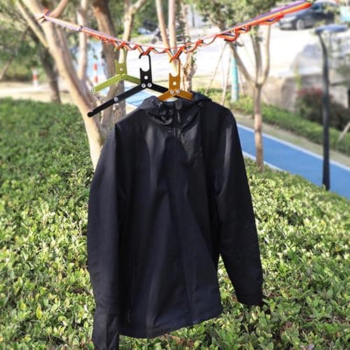Metal Sturdy Folding Hanger for Wet Clothes Space Saver Travel Accessories for Camping Cruise Hotel Travel Drying Camping — view 4