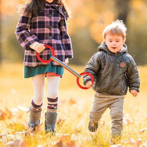 OFFSCH 3pcs Outdoor Walking Rope with Handles, Preschool Safety Leash, Portable Anti-Lost Kindergarten Walking Rope for Safe Group Travel and Spring Autumn Outings — view 5