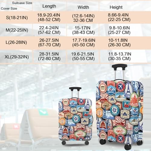 Kaket Elastic Luggage Cover - Dustproof & Scratchproof Suitcase Protector for 18-28 Inch Travel — view 6