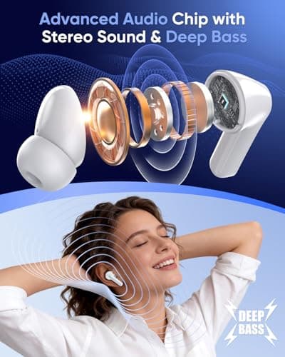 Wireless Earbuds, Bluetooth 5.4 Ear Buds with HiFi Stereo Deep Bass — view 5