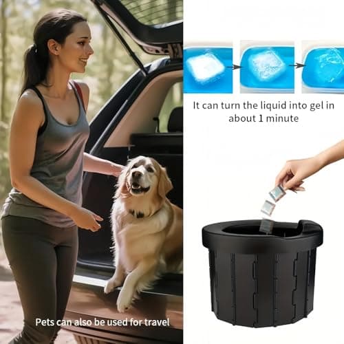 18PCS Portable Toilet for Camping & Travel,Fast-Acting Toilet Gel with Absorbent Crystals & Powder,Emergency Mini T/oilet Solution for Outdoor,Car,Survival Kits and Odour Control,T/oilet Bags — view 4