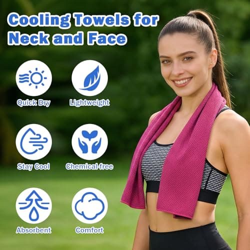 GOTRUST 10pcs Cooling Towels for Hot Weather, Ice Towel Cool Cold Towel Set — view 6