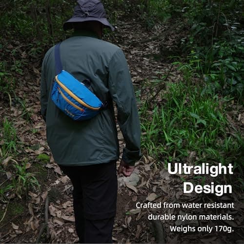 Ultralight Travel Bum Bag 2.5L, Large Water Resistant Waist Pack for Men & Women — view 6
