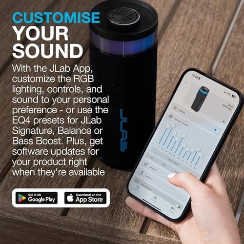 JLab Go Party Portable Bluetooth Speaker, Navy — view 4