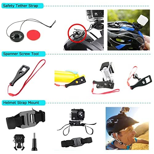 Ci-Fotto Action Cameras Accessory Set, 50-in-1 Sports Camera Accessories — view 5