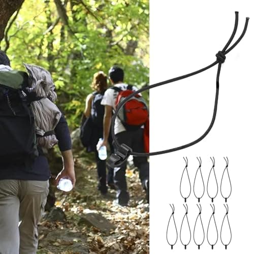 Elastic Bungee Cords with Hooks 10 Pack for Outdoor Backpacks — view 4