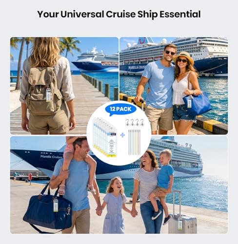 2026 Cruise Essential Kit,8Pack Marella Cruise Luggage Tag&4 Magnetic Hooks — view 6