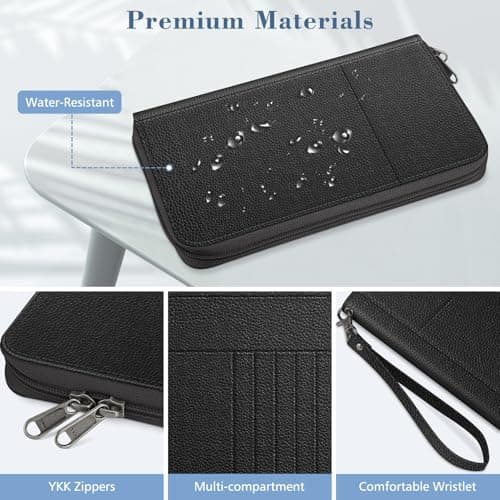 FINTIE Passport Holder Travel Wallet for Family — view 6