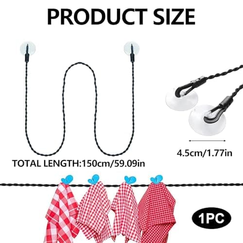 Travel Clothes Washing Line,Extendable Camping Clothesline — view 2