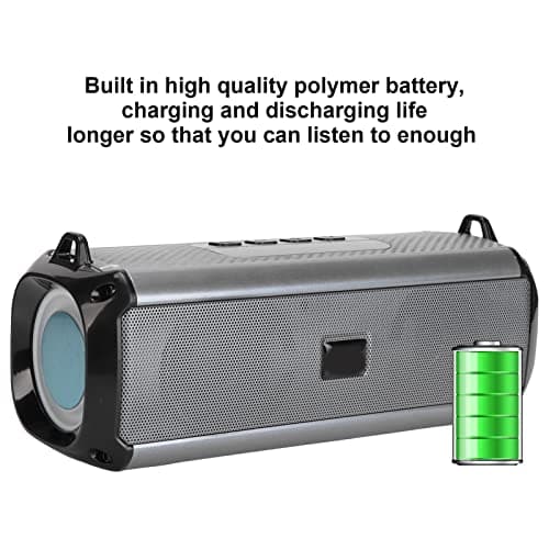 SIXRUN Portable Bluetooth Speaker, RGB Lights 5W (Grey) — view 3